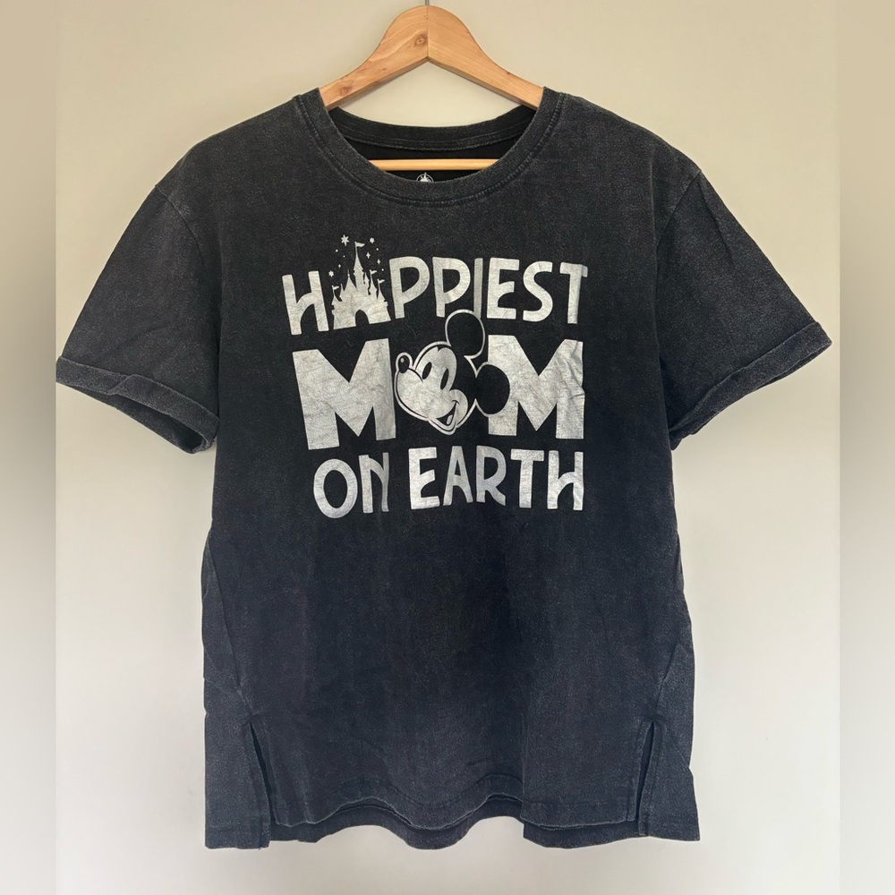 Disney Black and Silver Womens T-Shirt